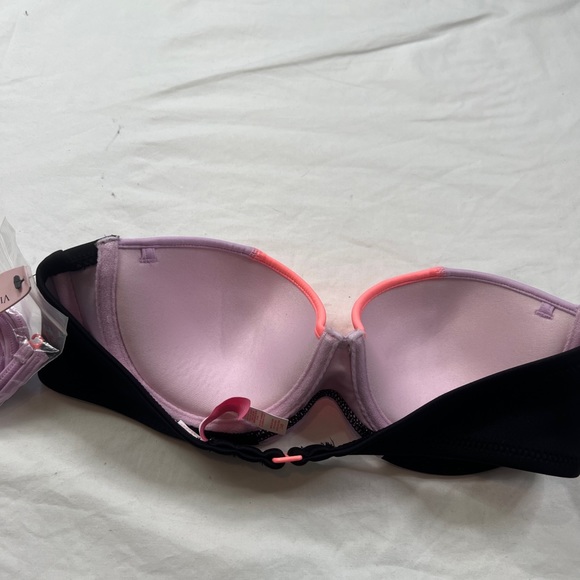 Victoria's Secret Multicolor The Flirt Bandeau Underwire Swim Bikini Top Sz 34B - Picture 5 of 5